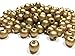 Round Wood Beads 10mm x 9mm Diameter with 3mm Hole, Gold, 500
