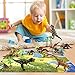 AstarX Dinosaur Toys, 26 Pcs Dinosaur Set with Activity Play Mat, Moveable Jaws, Trees, Kids Educational Realistic Dinosaur Toys for 3 Year Olds