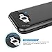 Galaxy J7 (2015) Case With TJS® Tempered Glass Screen Protector Included, Dual Layer Shockproof Tough Brushed Hybrid Armor Rubber TPU Drop Protection Case For Samsung Galaxy J7/J700 (Rose)