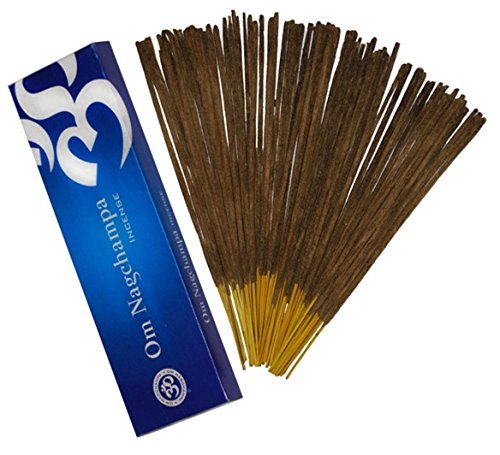 Om Nag Champa Masala Incense Sticks 100g recommended for Relaxation - Meditation - Space Clearing - Yoga