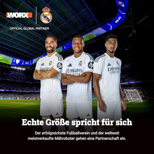 WORX Landroid Vision M800 WR208E.1 - Mähroboter ohne Begrenzungskabel für Gärten bis 800m², AI Rasenmäher Roboter (WLAN & Bluetooth, aktive Hindernisvermeidung mit KI-Technologie, Igelschutz) 10