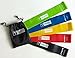 #1 Recommended Exercise Resistance Loop Bands With Carrying Bag/Case- Set of 5 resistance level exercise loop bands