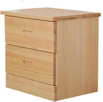 Amazon Com Deprq Nightstand Bedroom Solid Wood Bedside Table With 2 Drawers Modern Nightstand Storage Locker For Bedroom Accessories Office College Dorm Home Furniture Color Beige Size 35x45x44cm Furniture Decor
