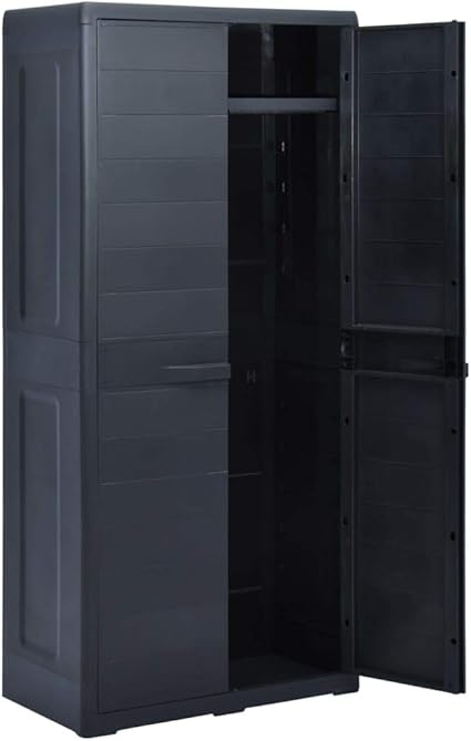 Tidyard Armoire De Rangement De Jardin Meuble De Rangement D Exterieur 78x46x175 Cm Plastique Noir Pour Jardin Ou Patio Amazon Fr Cuisine Maison Tidyard Armoire De Rangement De Jardin Meuble De Rangement D Exterieur 78x46x175 Cm Plastique Noir Pour Jardin Ou Patio Amazon Fr Cuisine Maison