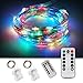 ANJAYLIA 2 Pack 100LED 33ft Fairy Lights Battery Operated, Waterproof Multi Color Twinkle String Lights with Remote Control Timer for Room Wedding Garden Party