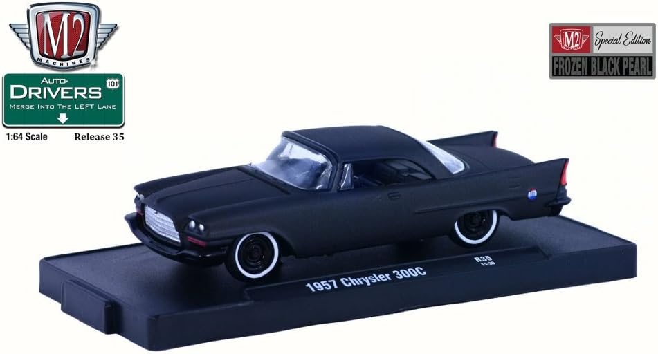 1957 Chrysler 300C, Black Pearl - Castline M2 11228/35 - 1/64 Scale Diecast Model Toy Car
