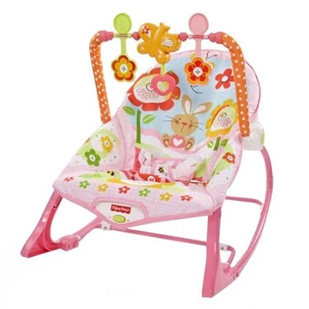Fisher Price Hamaca crece conmigo conejitos divertidos color rosa Mattel Y