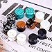 Qmcandy 6 Pairs Natural Stone Ear Plugs Saddle Plugs Ear Gauges Double Flare Expander Piercing Gauge 1/2 inch