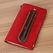 1pc Antique Handmade Leather Fountain Pen Bag Single Pen Holder Pouch Bag Soft Pencil Protective Sleeve Cover