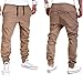 Calsky Men's Outdoor Casual Running Jogger Bottom Pants Trousers (Medium, Khaki)