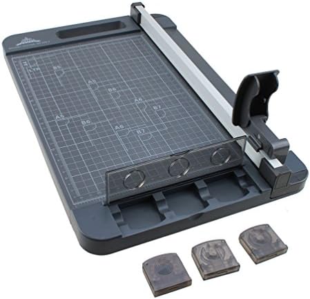 Jielisi 959-3 A4 (320mm) 3 Ways Paper Cutter With Sliding Rotary Blade For Precise And Easy Cutting Black, Cutting capacity: About 16 Sheets