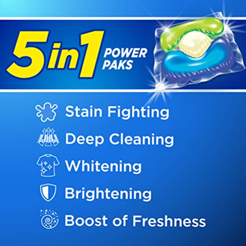 Arm & Hammer Plus OxiClean 5-in-1 Laundry Detergent Power Paks, 42 Count (Packaging may vary) (Pack of 2)
