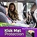 Oowap Kick Mats - Premium Quality Car Seat Protector - Guaranteed Waterproof Protection - Seat Back Covers - Backseat Organizer with 10