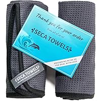 Gym Towels for Men & Women (2 Pack), Workout Fitness Exercise Sports Set, Super Absorbent Sweat Towel