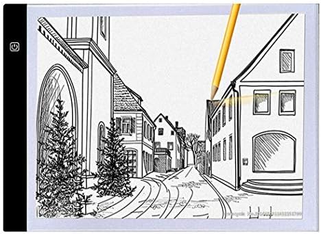 YAGAIU Ultra-thin Portable LED Light Box Tracer USB Power Cable Dimmable Brightness LED Artcraft Tracing Light Box Light Pad for Artists Drawing Sketching Animation Stencilling X-rayViewing