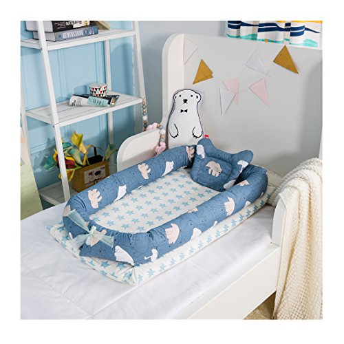 Baby Portable Travel Bed Side Sleeper for 0-24 Months Newborn Baby (Bear)