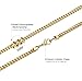 FIBO STEEL 3mm Curb Chain Necklace for Men Stainless Steel Biker, 24