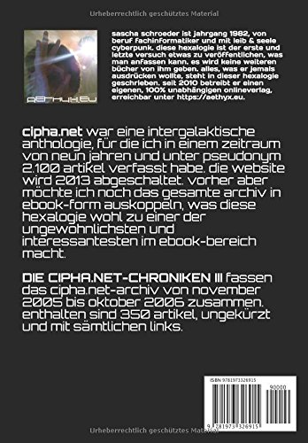 Die Ciphanet Chroniken Iii Eine Intergalaktische Cyberpunk - 