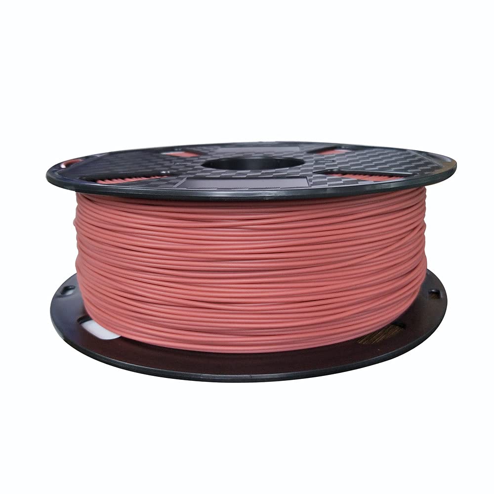 PLA MAX PLA+ Brick Red 1.75mm 3D Printer Filament - 1KG Spool, Muddy Red Color - CC3D Pro Printing Material