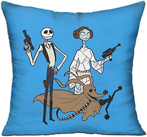 Horror Nightmare Before Christmas 18'' X 18'' Decorative Square Throw Pillow Cover With Pillow Inner