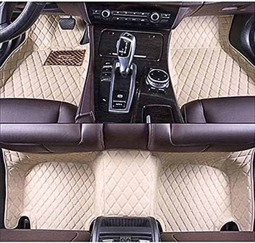 Summir Fit for Mercedes-Benz E-Series C238 2017-2018 Leather Car Floor Auto Mats Waterproof Mat Non Toxic and inodorous (Beige)