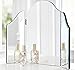 Trifold Vanity Makeup Mirror Bathroom Bedroom Dresser Table Countertop Folding Mirrored Glass Tri Fold Dressing Wing Mirror Portable Beveled Edge Venetian Style