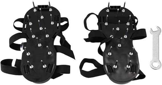 RTOUY Zapatos De Aireador De Césped Hebillas De Aleación De Aluminio