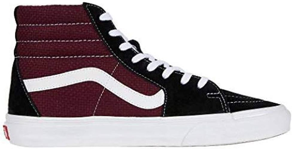 vans sk8 hi black port royale
