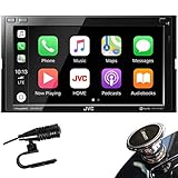 JVC D.Din 6.8' Touchscreen AM/FM/CD/BT Mechless SiriusXM Apple Car Play &Android Auto