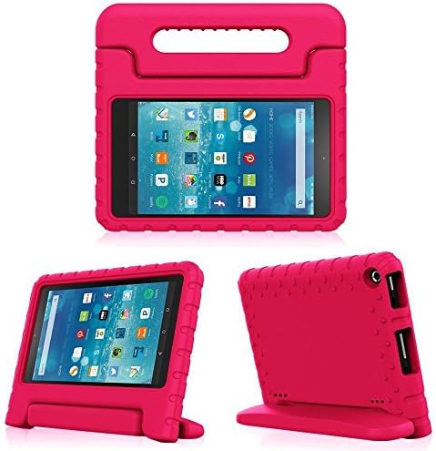 LKsung Case For All-New Amazon Fire HD 8(2016 6th Generation), [Kiddie Series]Shock Proof Lightweight Protective Case For New Fire HD 8 inch Tablet (6th Generation 2016 Release ) (rose)
