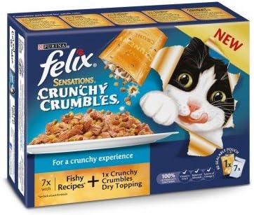 Felix Sensations Crunchy Crumbles Fishy Recipes 60 x 100g