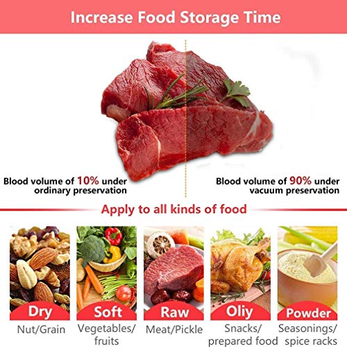 YFGQBCP vakuumiergerät Vakuumierer, Multi-Functional-Food-Sealer entfernt for Food Saver und Sous Vide 4 in 1… – Bild 5