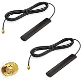 Superbat 4G LTE Antenna Omni-Directional Adhesive Mount Mimo Antenna with SMA Male Connector for Car Vehicle Hotspot Router Gateway Modem Cell Booster 2pcs