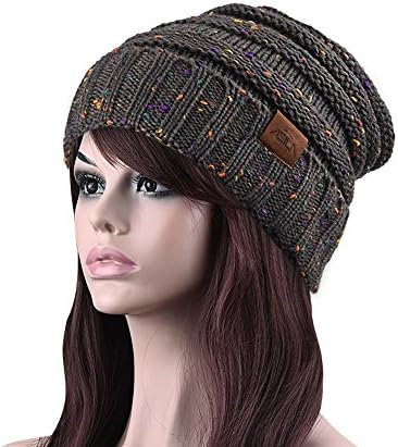 Knit Beanie，ASILA Unisex Winter Warm Slouchy Wool Hat Skull Cap for Women&amp;Men (LLBB3008)