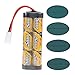 2 Pack 5000mAh 7.2 Volt Nimh RC Car Rechargeable Battery Pack with Tamiya Connectors for RC Cars Duratrax,traxxas rc Cars Electric, Electric Rc Monster Trucks,Traxxas, LOSI, Associated, HPI, Kyosho