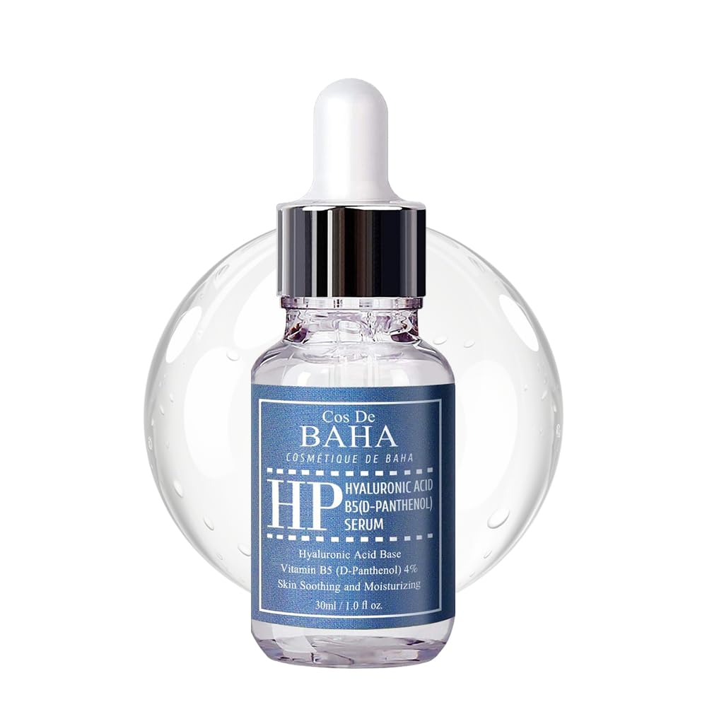Cos De BAHA Vitamin B5 4% + Hyaluronic Acid Serum 30ml - Hydrating Face + Anti Wrinkle, D-Panthenol