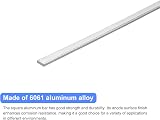 Sourcing Map 6061 Aluminum Square Bar 12 in 1/8 x 0.4 in 2 Pcs Flat Bar view 3