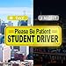 CARBATO Student Driver Magnet Safety Sign Reflective Vehicle Bumper Sticker for New Drivers, 10 x 3.5 Inch, Pack of 3