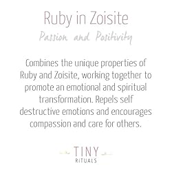 Tiny Rituals RUBY ZOISITE ENERGY BRACELET