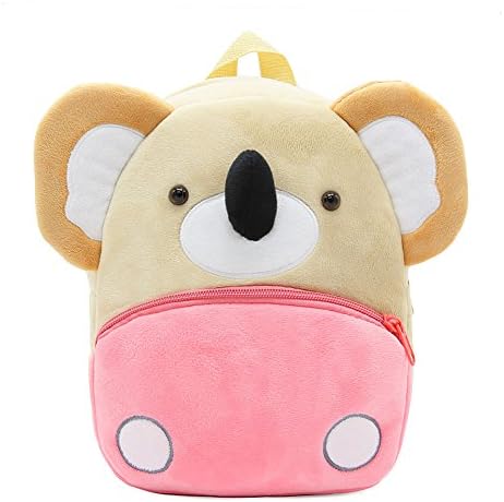 KK CRAFTS Cute Kids Toddler Backpack Plush Toy Animal Cartoon Children Bag for 2~5 Years Baby