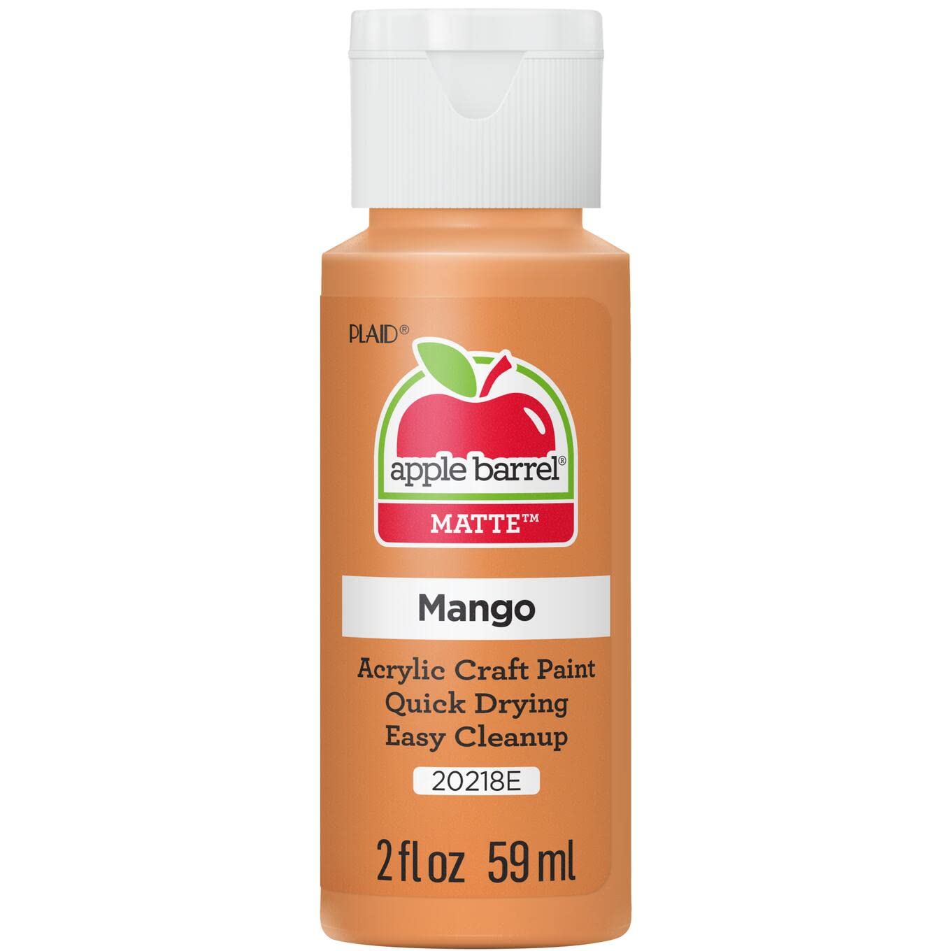 Photo 1 of Apple Barrel Acrylic Paint in Assorted Colors (2 oz), 20218, Mango