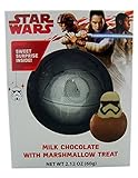 Star Wars Death Star Milk Chocolate Candy Bar with Surprise Stormtrooper Marshmallow Treat, 2.12 oz