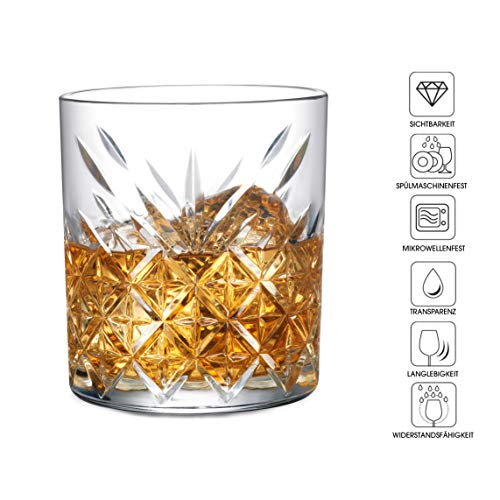 Pasabahce Glas Cocktailgläser 4x Whisky Gläser (250ml) und 4x Longdrink Gläser (250ml) als Set | für einen wunderbaren… – Bild 4