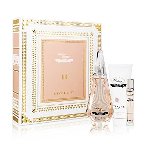 Ange Ou Demon Le Secret by Givenchy for Women 3 Piece Set Includes: 3.3 oz Eau de Parfum Spray + 3.3 oz Silky Body Veil + 0.4 oz Eau de Parfum Spray
