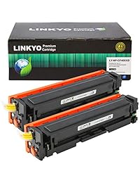 LINKYO - Cartucho de tóner compatible para HP 201X 201A CF400X (negro, alto rendimiento, 2 unidades)