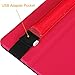 Fintie Apple Pencil Holder with USB Adapter Pocket - Premium Vegan Leather Case Sleeve Pouch Compatible with iPad 2018 (6th Gen), iPad Pro 9.7, iPad Pro 10.5, iPad Pro 12.9 Cases, Red