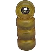 LEEFAI 75D Urethane Pro Fingerboard Wheels Clear Amber Bearing Wheel Handmade Polyurethane-Ultra Spin Bearings Wheels -7.8 * 4.8mm