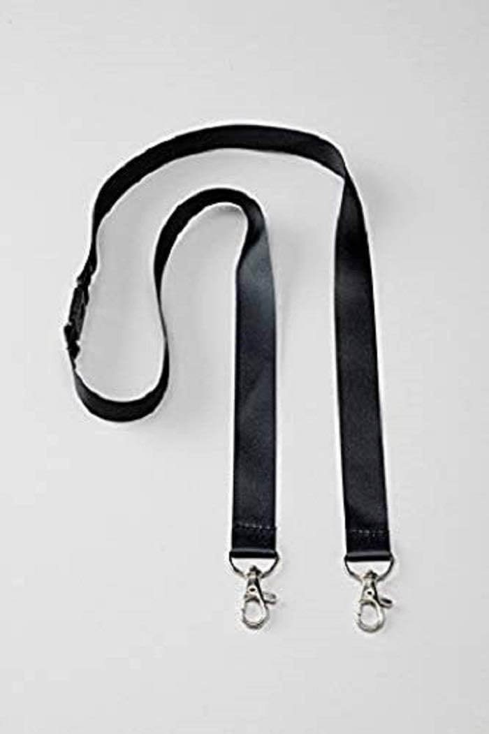 AVERY Zweckform 4844 Lanyard Pack of 10 (44 x 2 cm, Lanyard, Card Holder with Double Carabiner Hook Safety Clasp