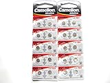 20 CAMELION AG1 / LR60 / 164 / 364 / LR621 Button Cell Watch Battery With Long Shelf Life (Expire Date Marked) …