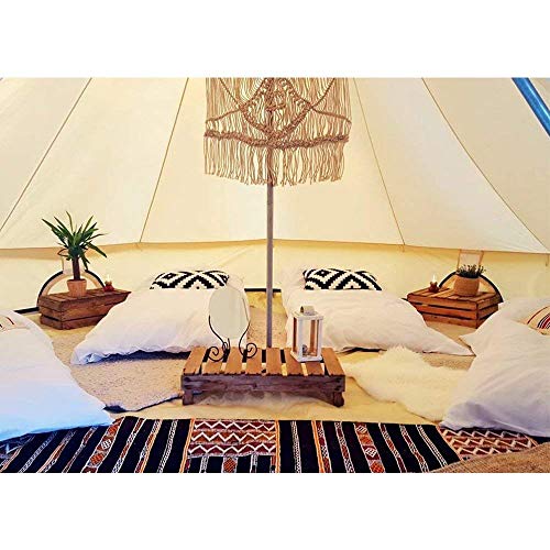 PlayDo 4Season Waterproof Cotton Canvas Bell Tent Large Glamping Wall